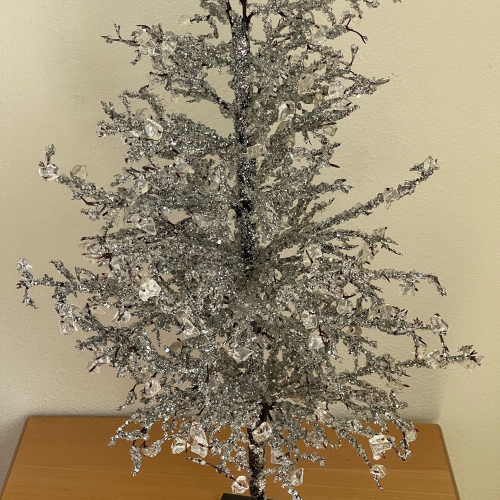 Silver Glitter Holiday Tree